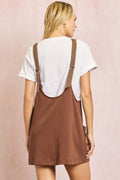 Cotton Terry Twill Tape Overall Mini Dress