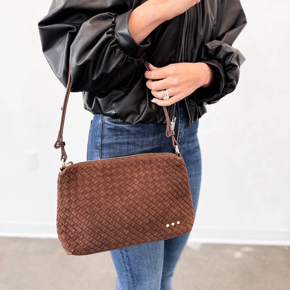 Suede Harper Hobo Shoulder Bag