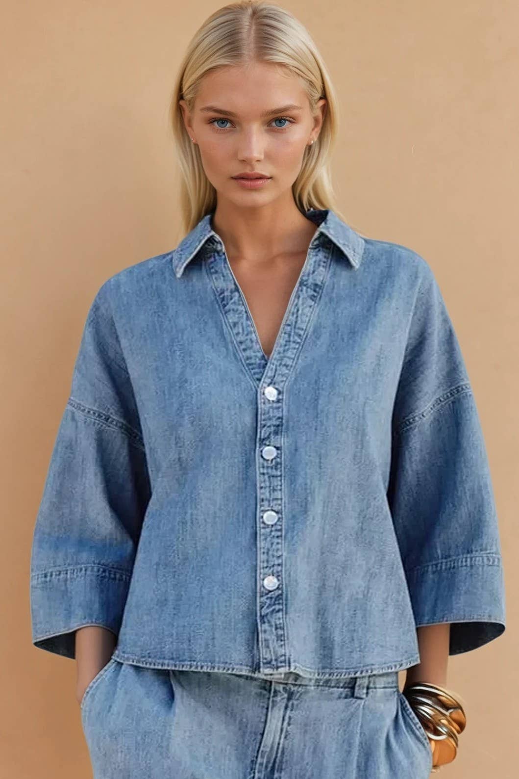 Oversized Denim Shirt