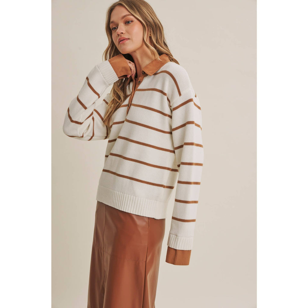 Henley Sweater Top