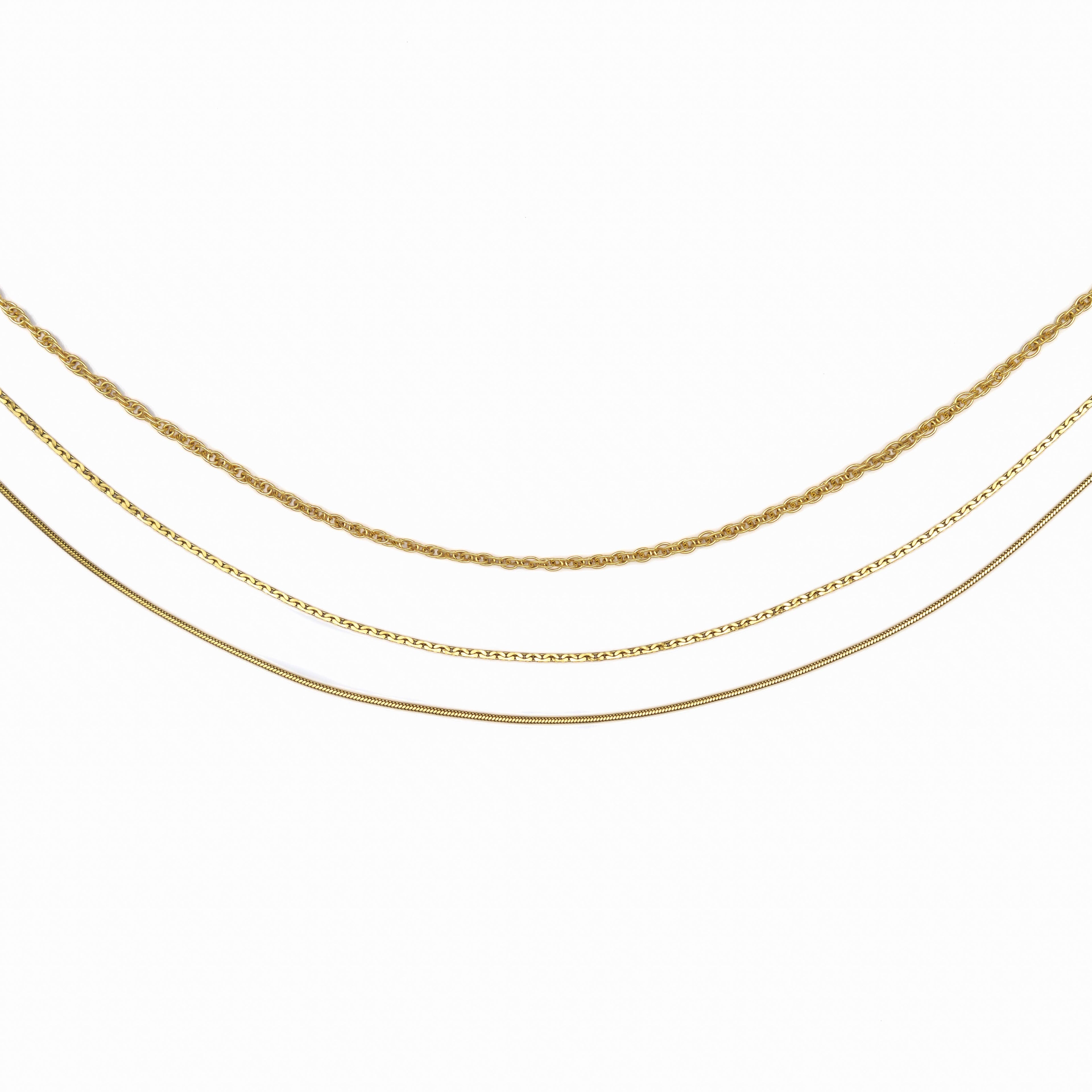 3 in 1 Layer Rope Necklace
