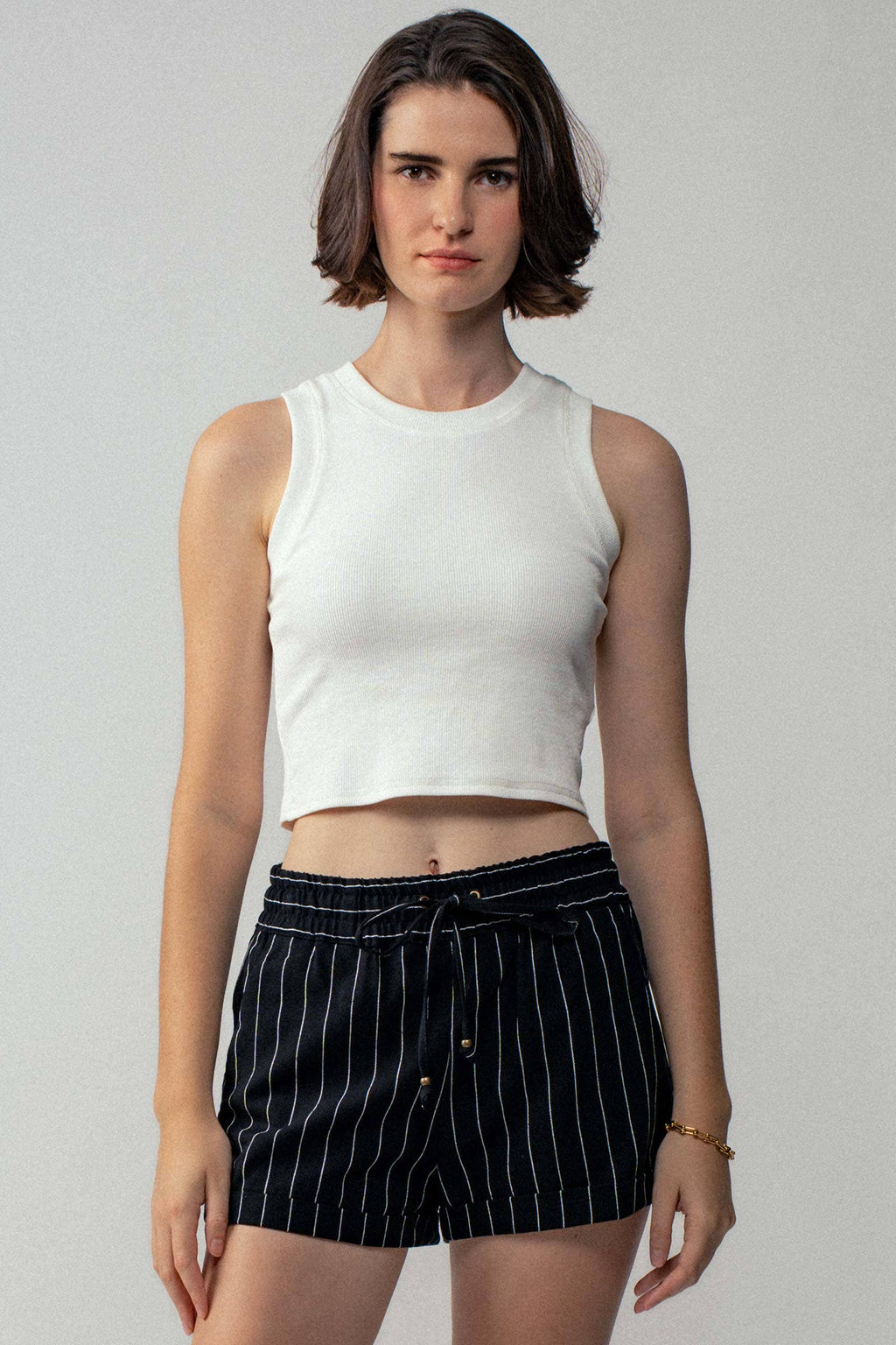 Relaxed Fit Linen Blend Shorts