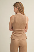Bubble Crinkle Textured Vest