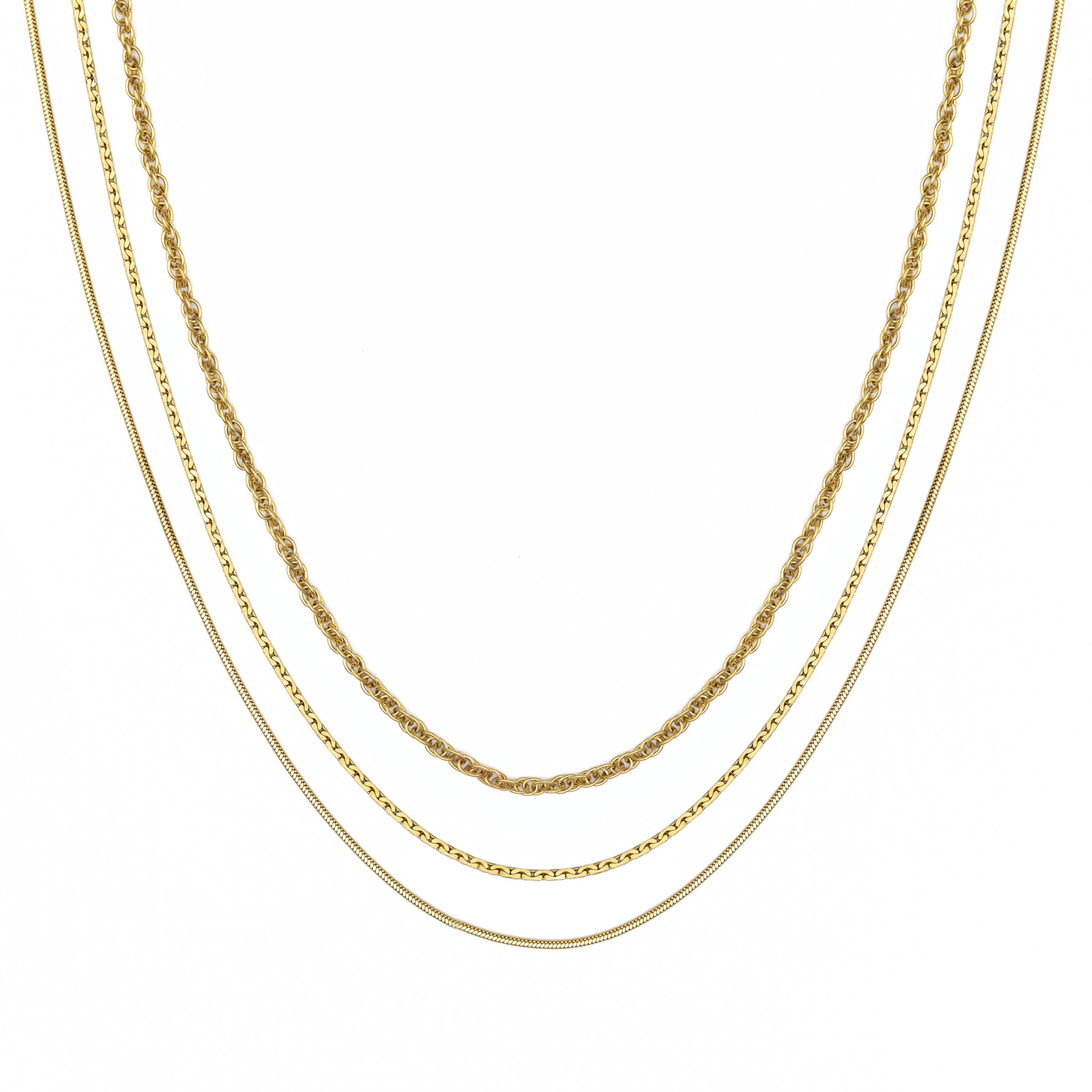 3 in 1 Layer Rope Necklace