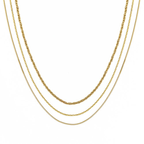 3 in 1 Layer Rope Necklace