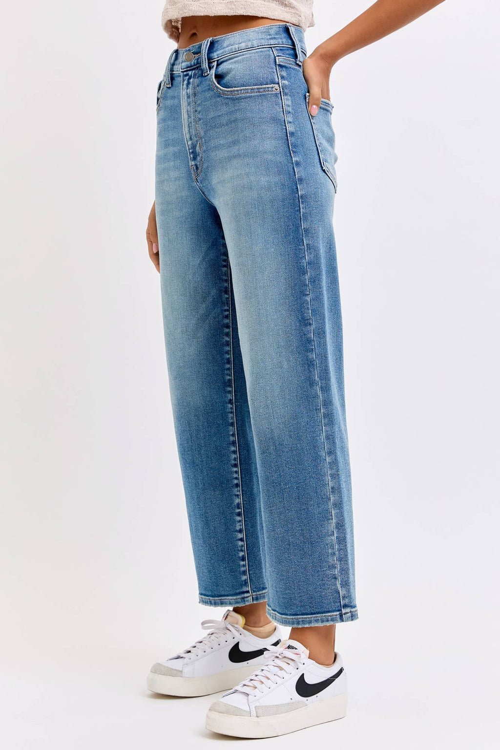 Super High Rise Crop Dad Jean
