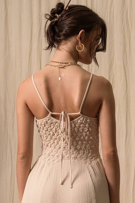 Textured Woven Maxi Dress