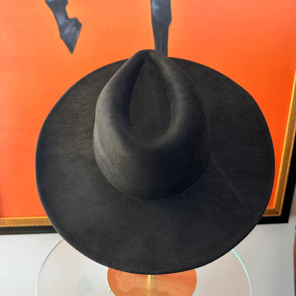 Classic Wide Brim Suede Hat