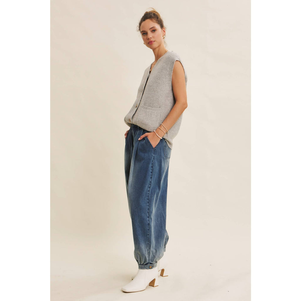 Modern and Timeless Textured Thermal Cozy Sweater Vest