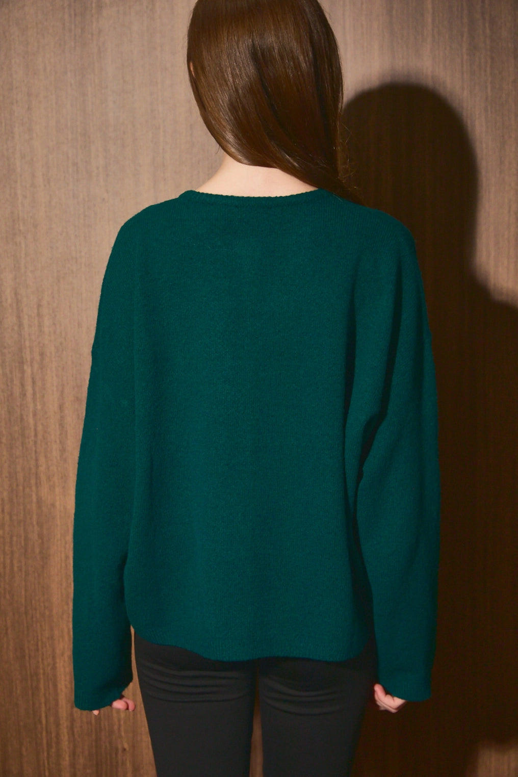 Oversized Lightweight Crew Neck Sweater Cardigan