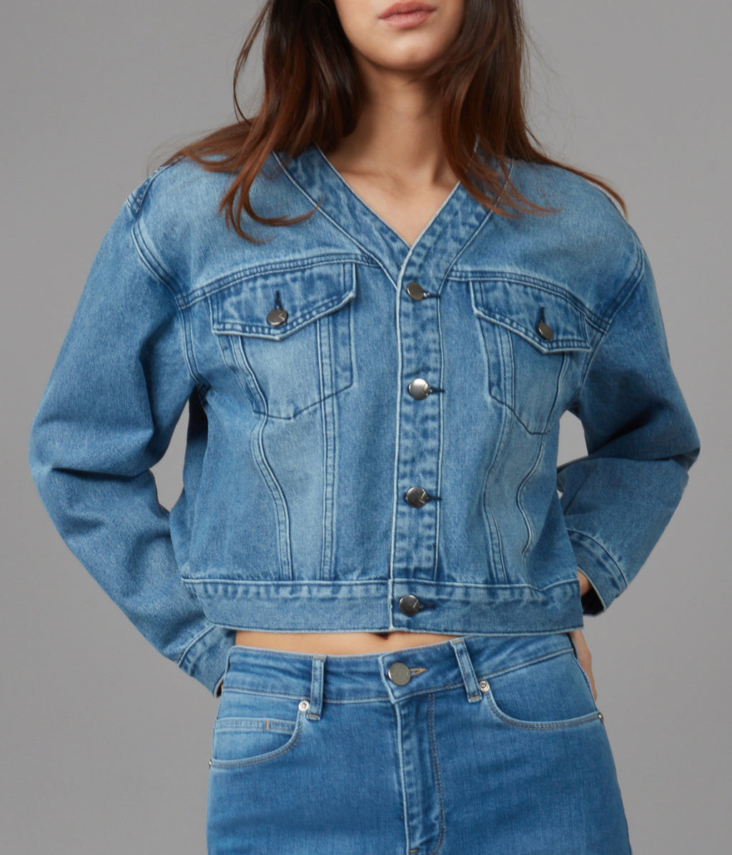 Lola Denim Aurora Cropped Jacket