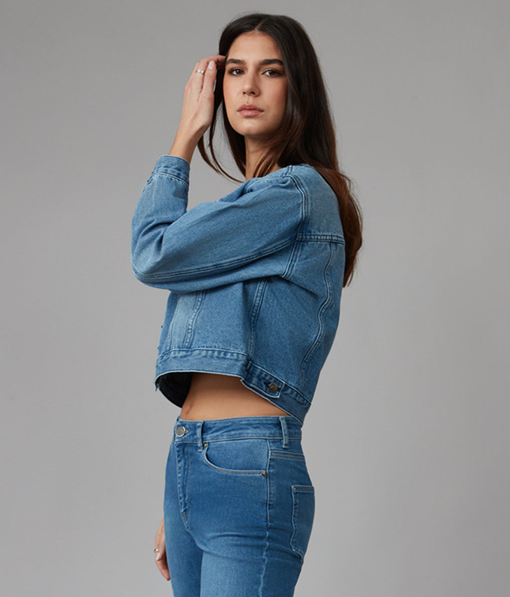Lola Denim Aurora Cropped Jacket