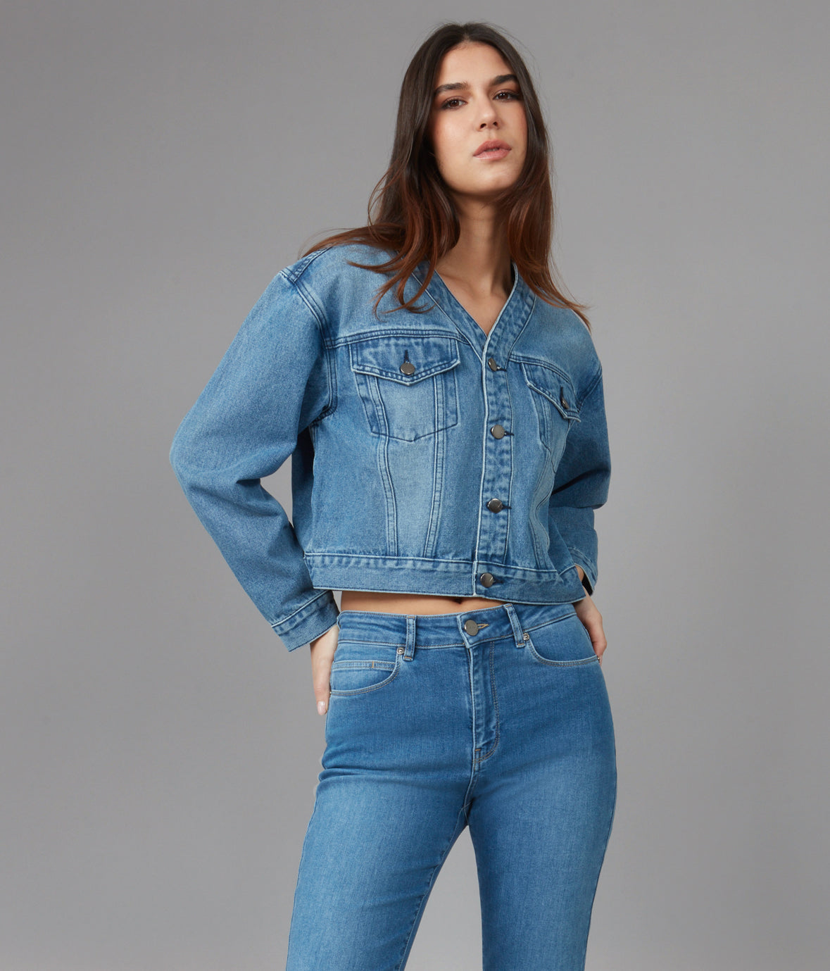 Lola Denim Aurora Cropped Jacket