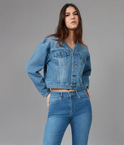 Lola Denim Aurora Cropped Jacket