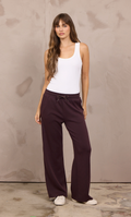 Bordeaux Luxe Cloud Wide Leg Pant