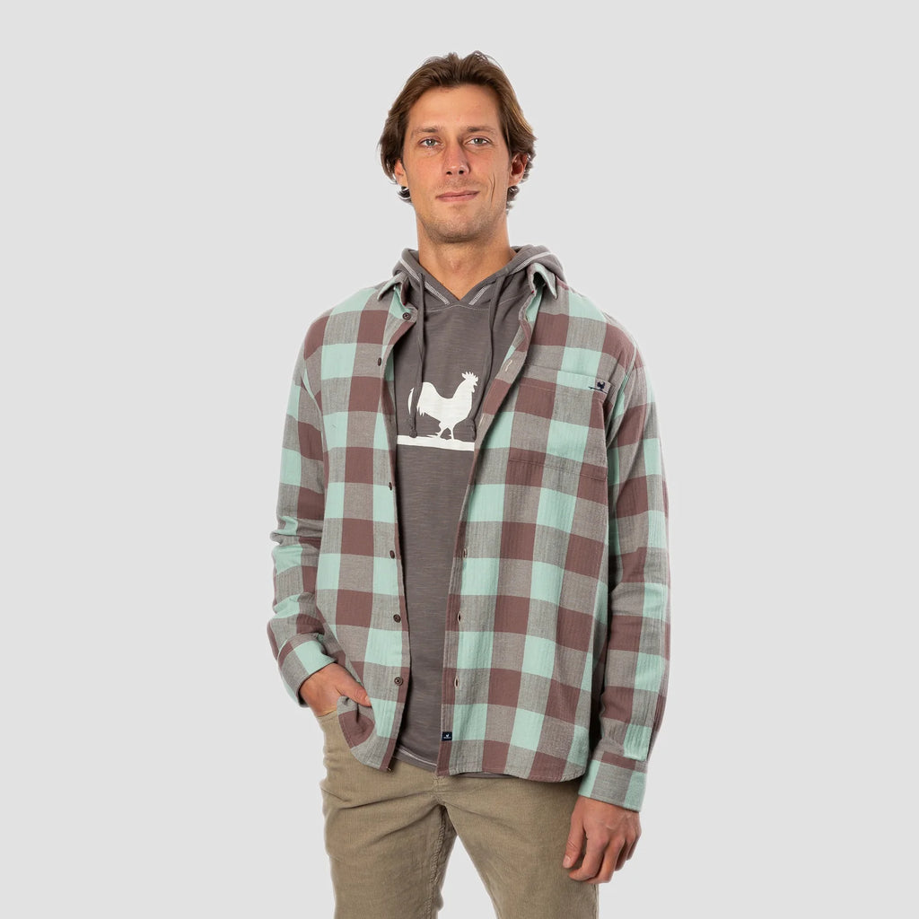 Oyster Shell Slub Hoodie