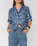 Brandon Bandana Scarf Print Shirt