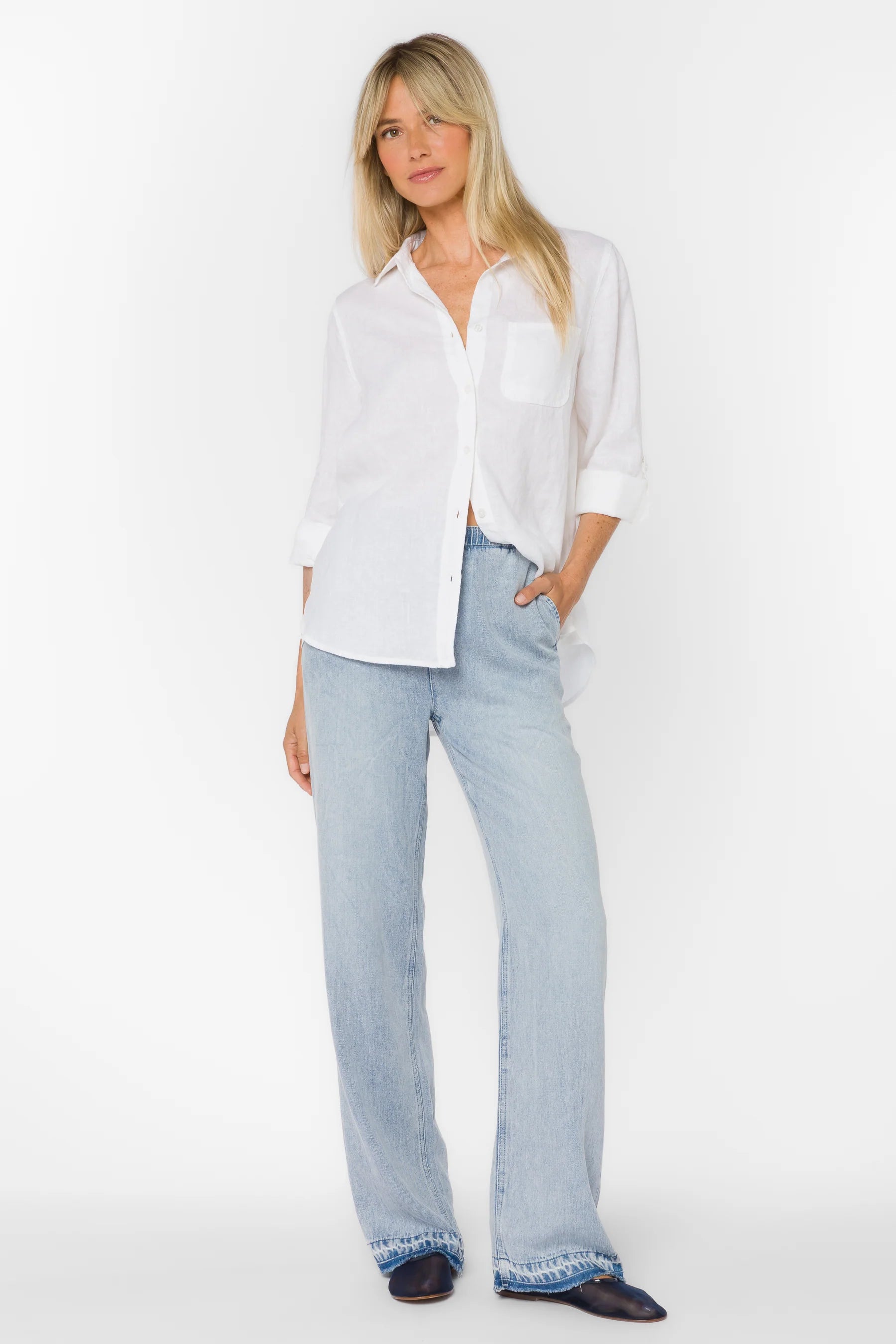 Elisa White Linen LSB
