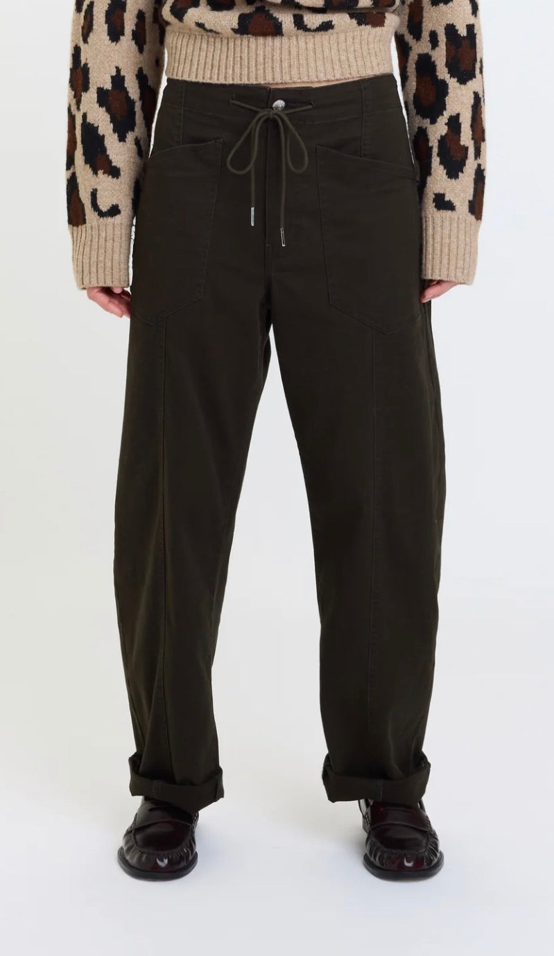 Villa Drawstring Barrel Pant