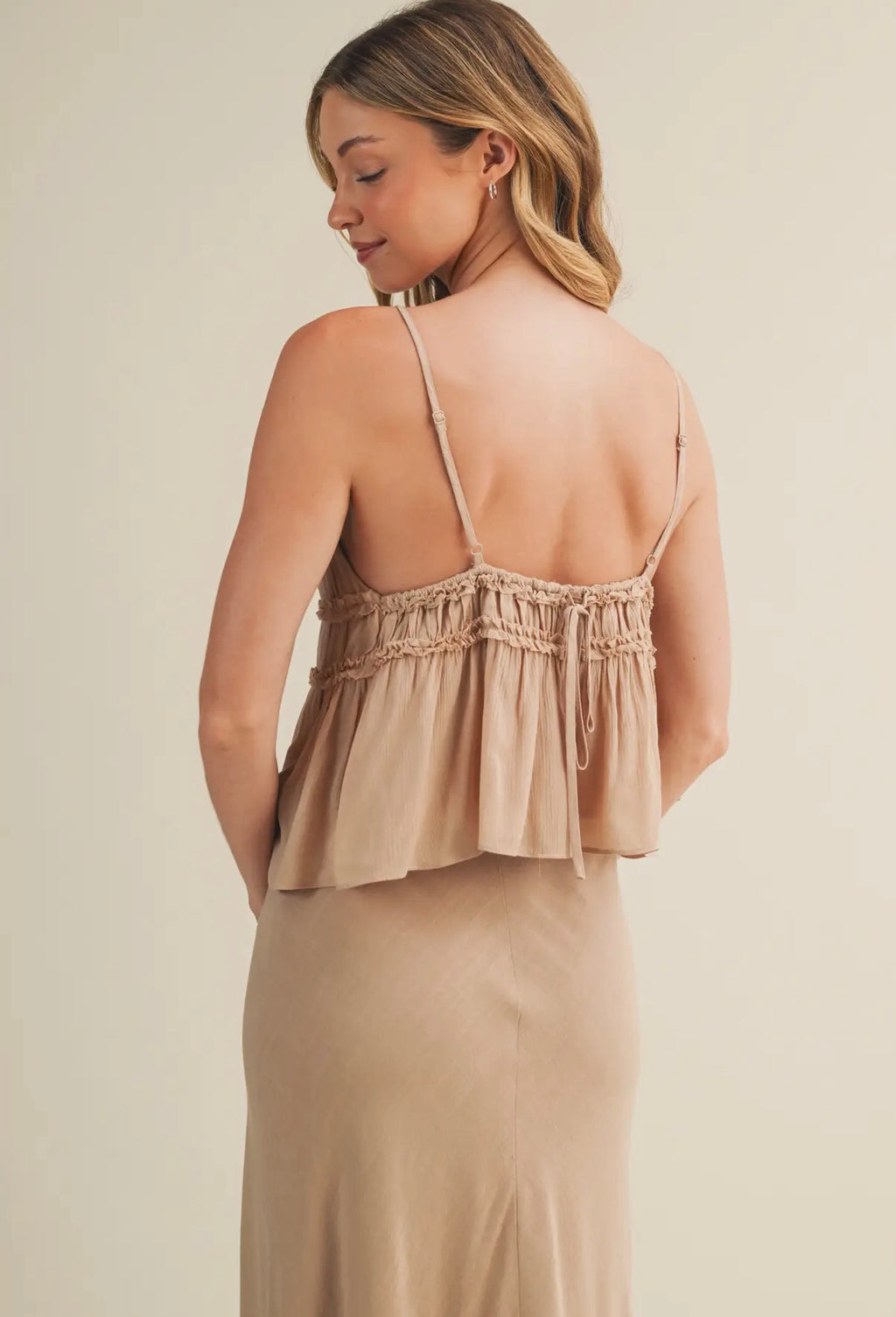 Flowy Cami Top with Ruffle Details