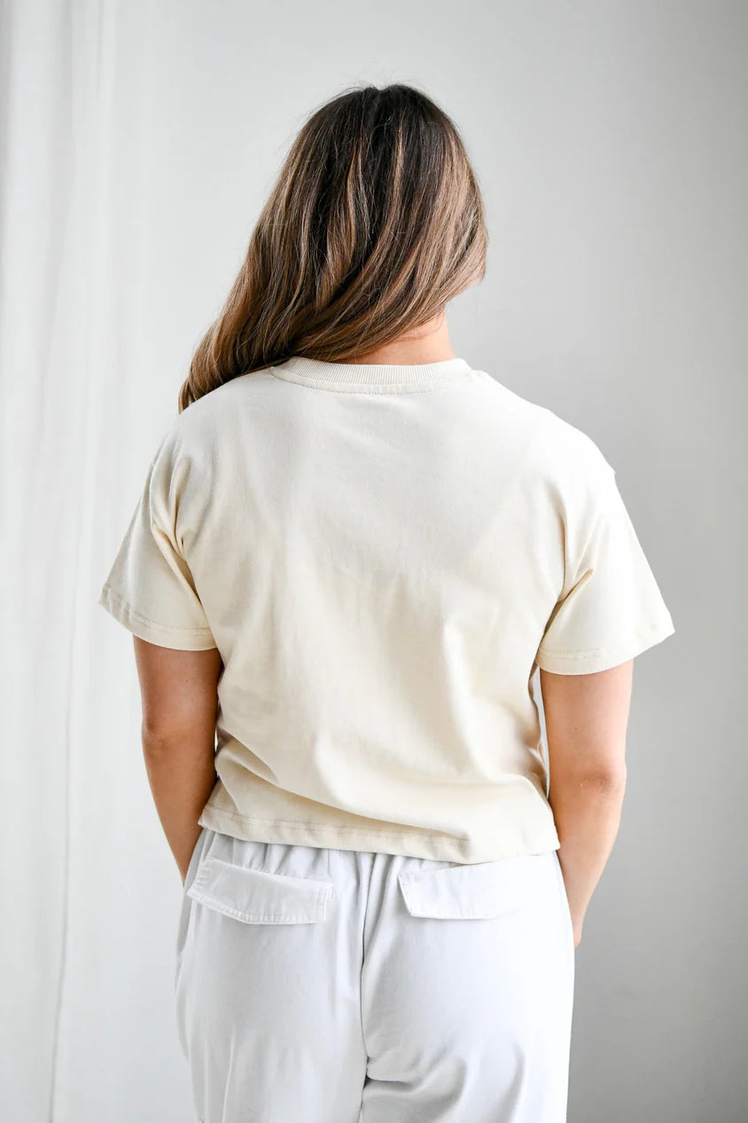Iowa State Lasso Luxe Heavyweight Crop Tee