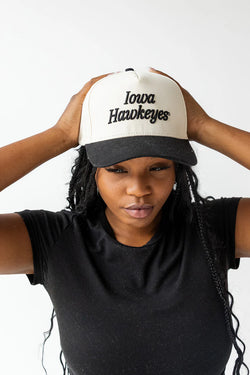 Iowa Hawkeyes 3D Script Canvas Trucker Hat