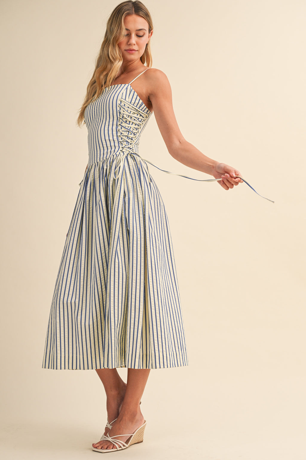 Tied Detail Midi Dress