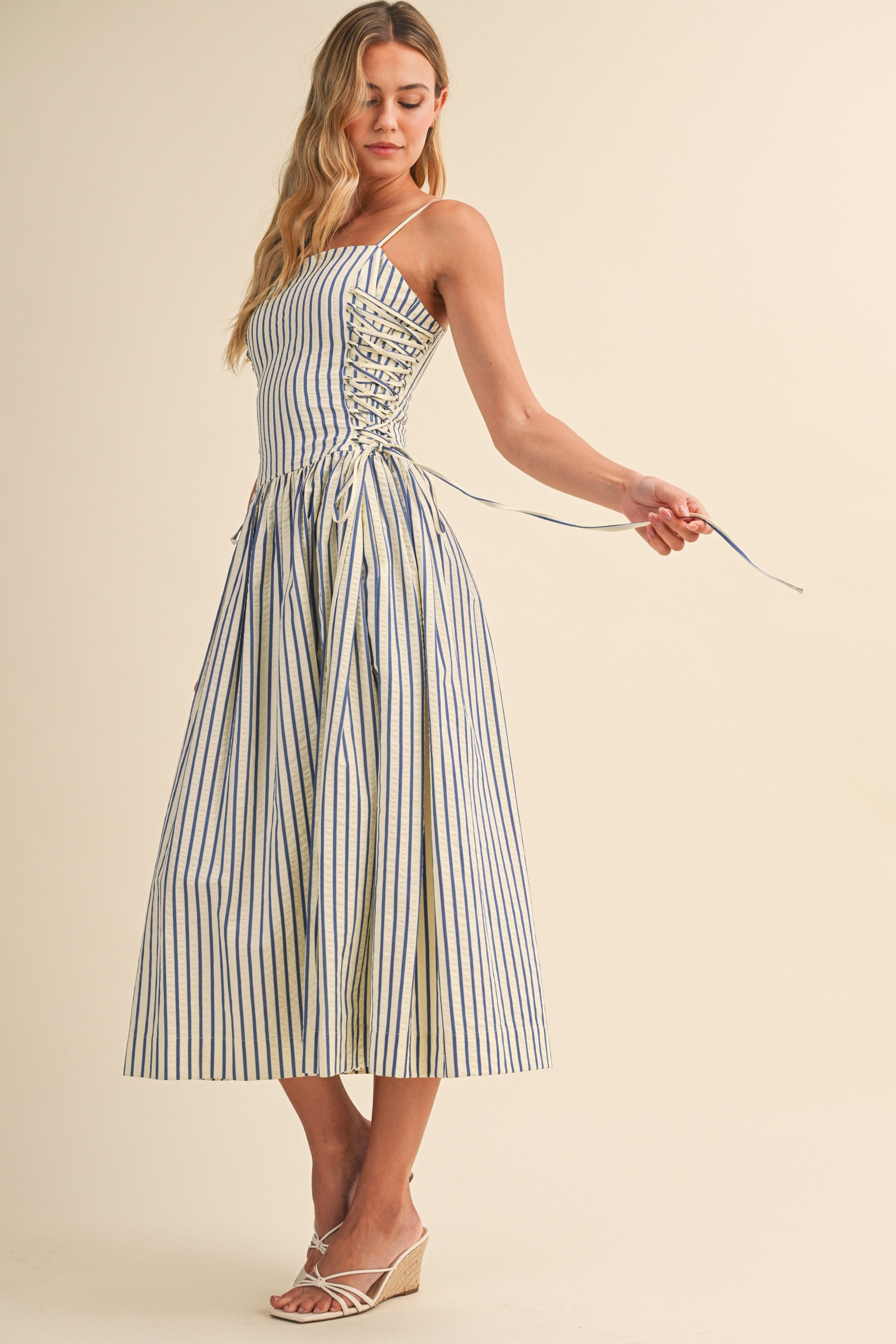 Tied Detail Midi Dress