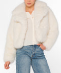 Double Breasted Faux Fur