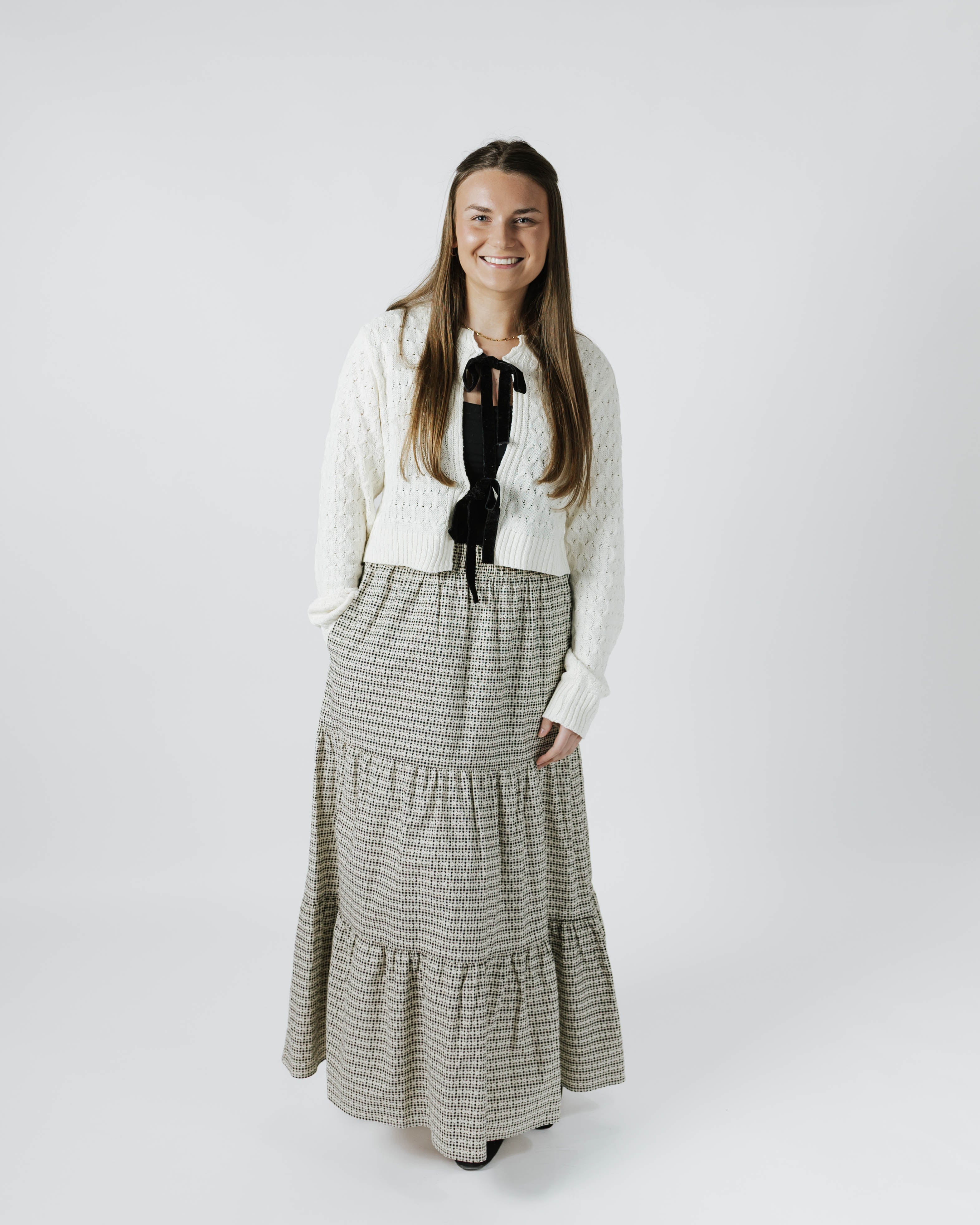 Yarn Knit Cardi in Marshmallow