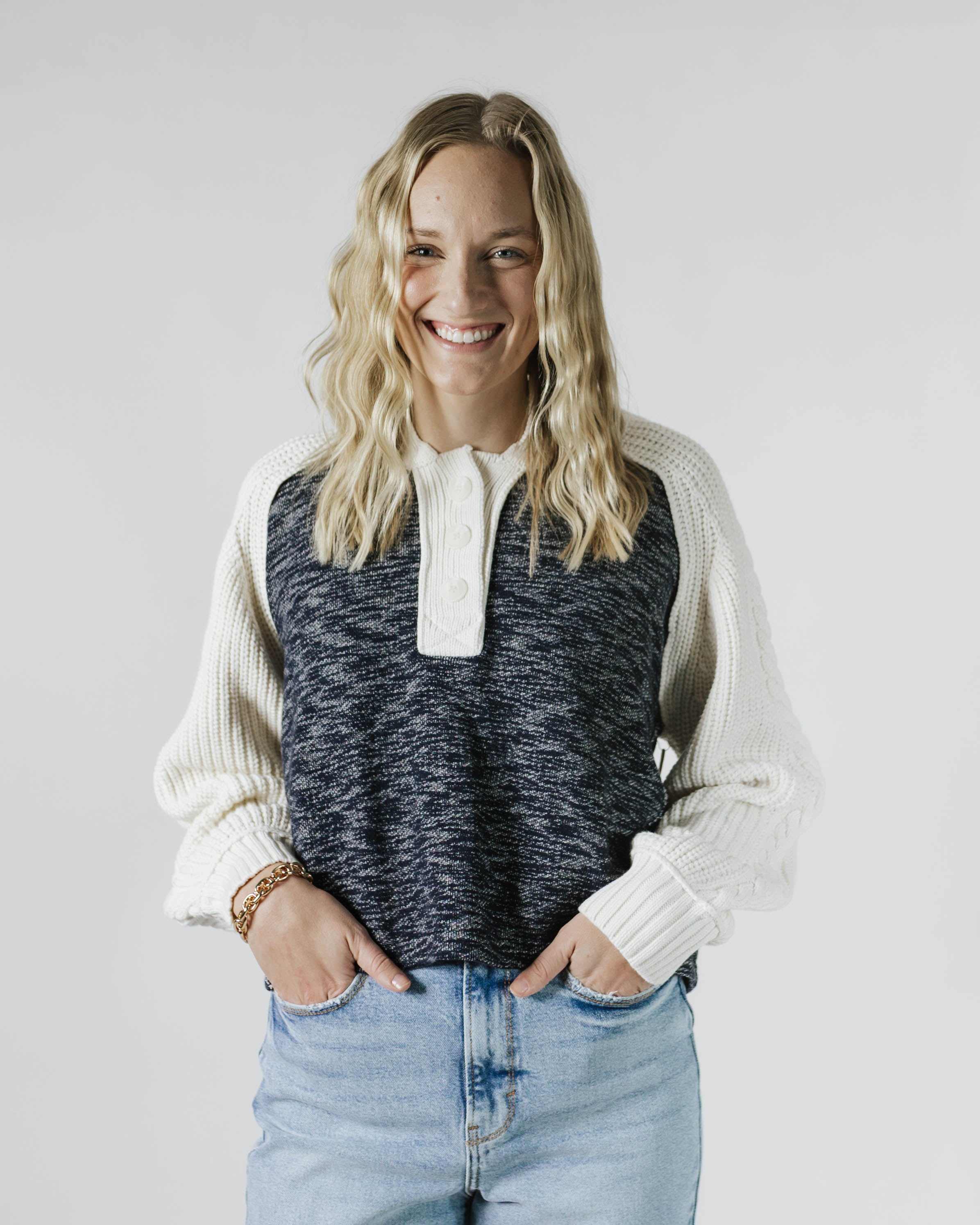 Mixed Knit Sweater