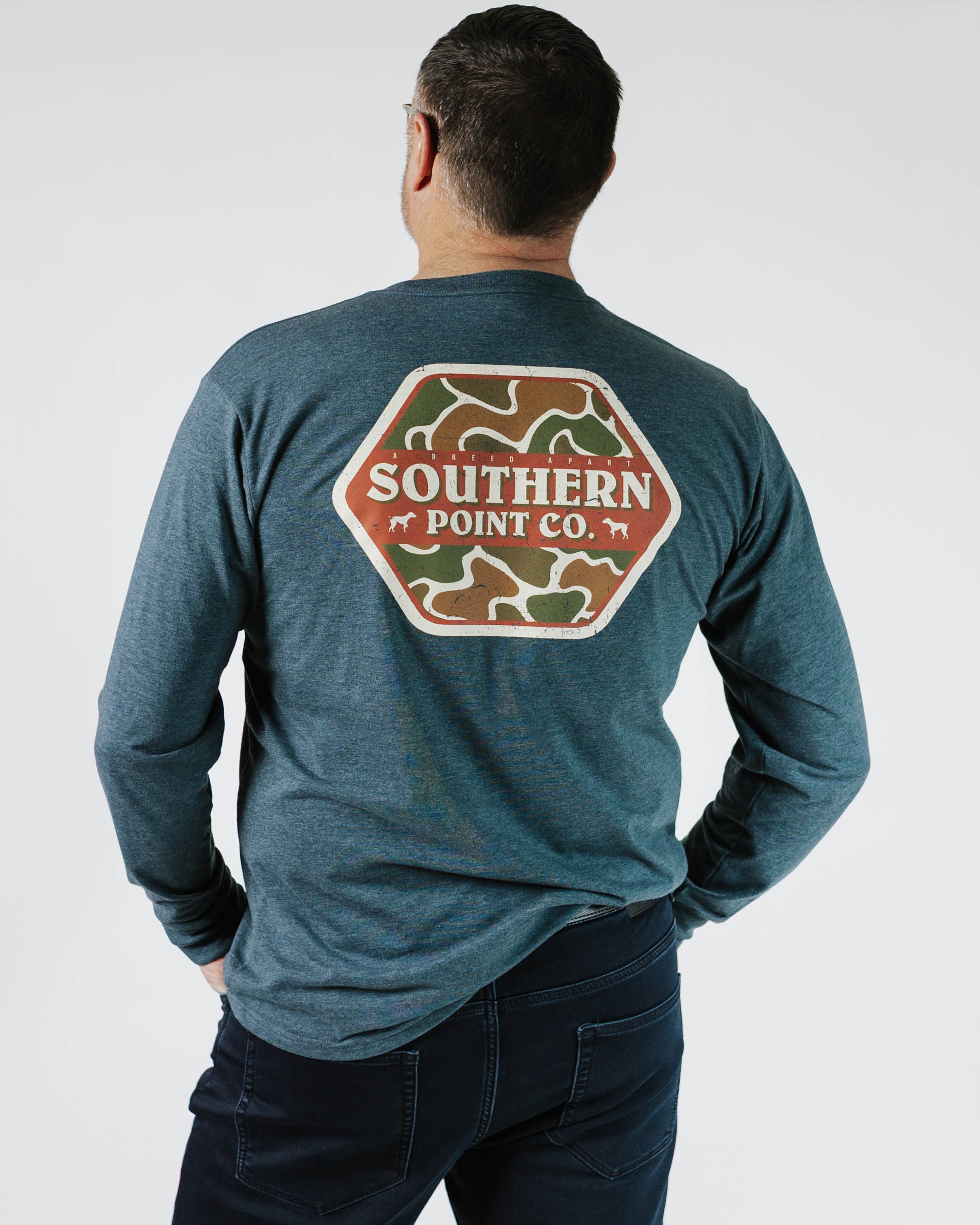 Camo Logo L/S Pocket Tee