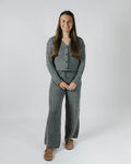 Terry Wide Leg Pant