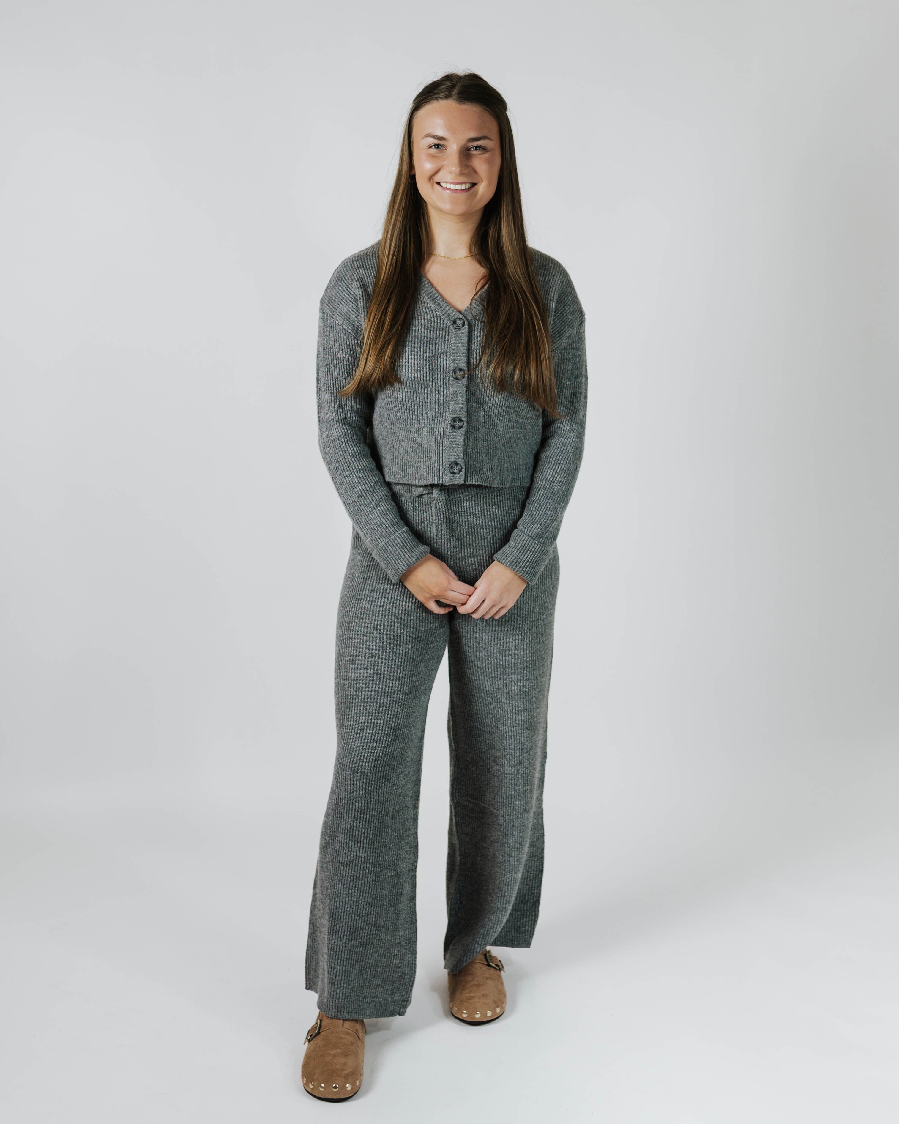Terry Wide Leg Pant