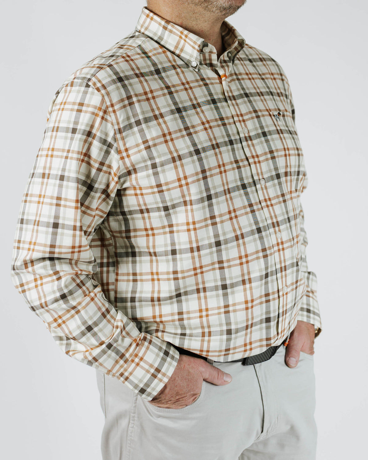 Hadley Vintage L/S Button Down Gunstock