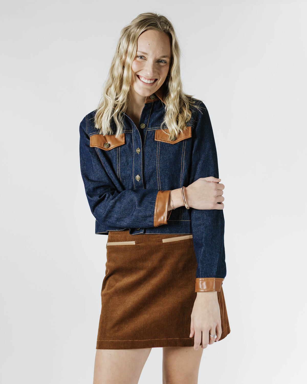 Denim and Leather Jacket