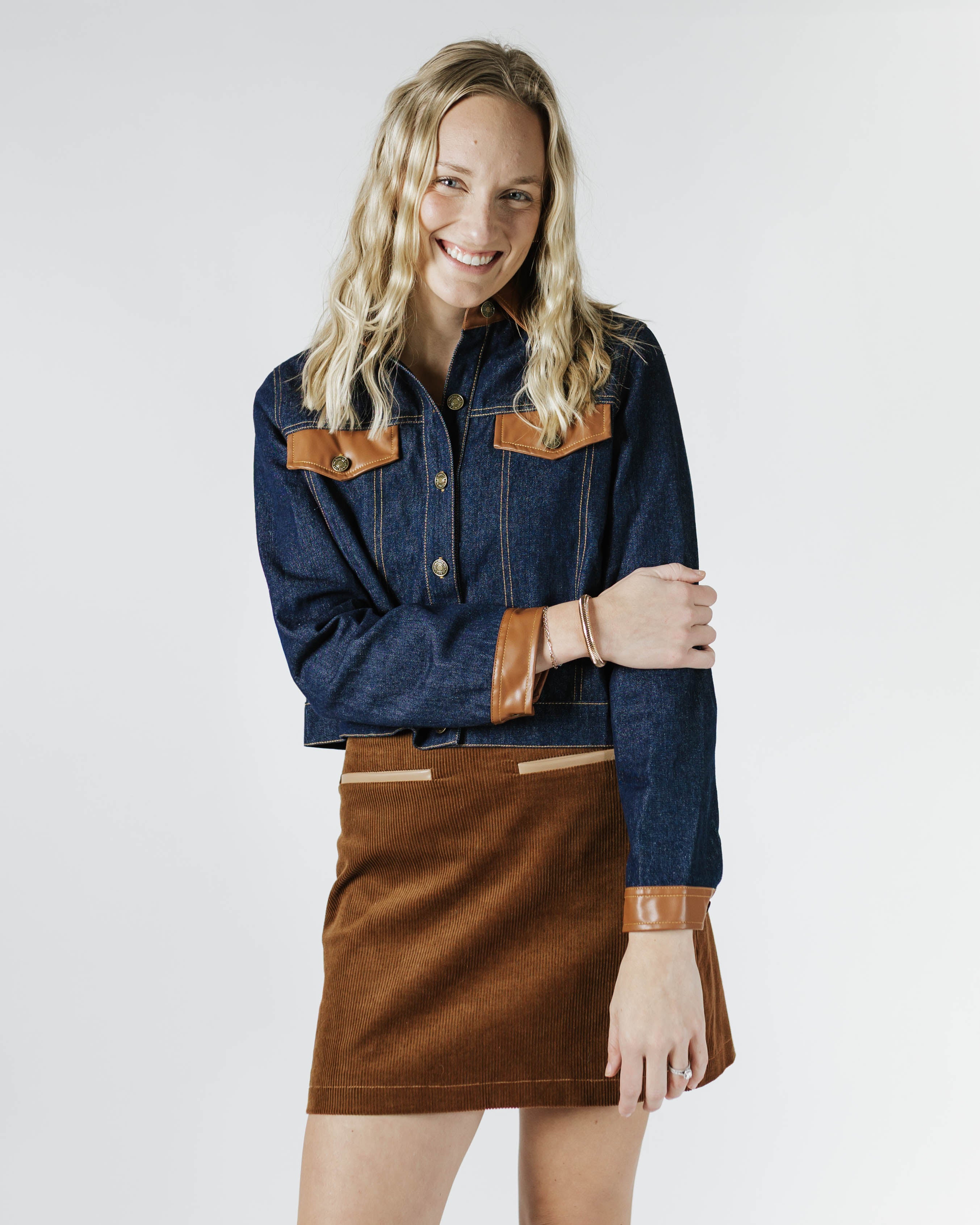 Denim and Leather Jacket