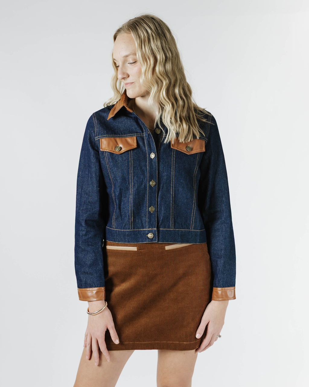 Denim and Leather Jacket