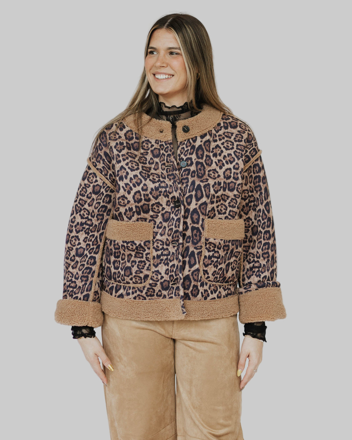 Leopard Quilted Jacket