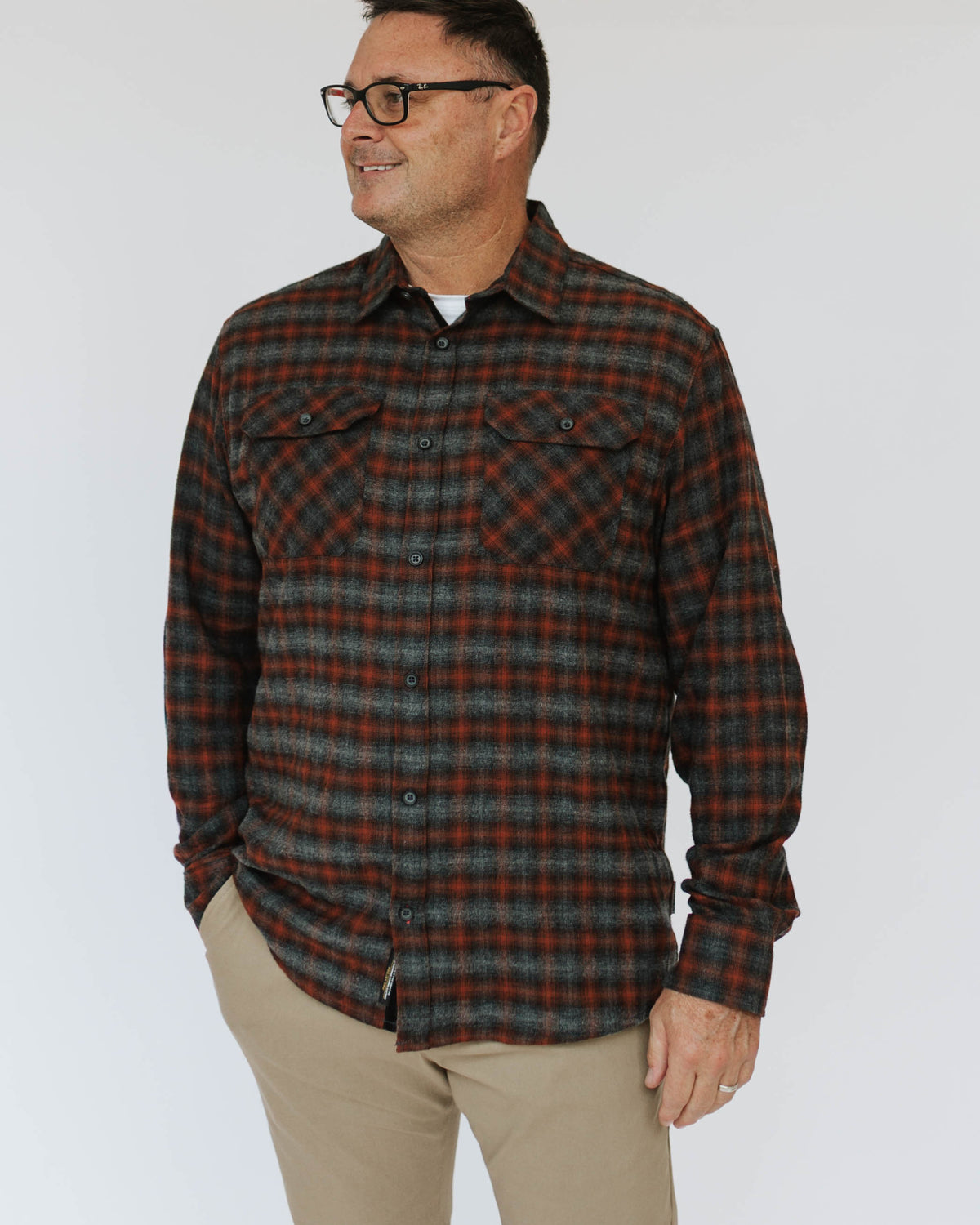 Rust Plaid Flannel