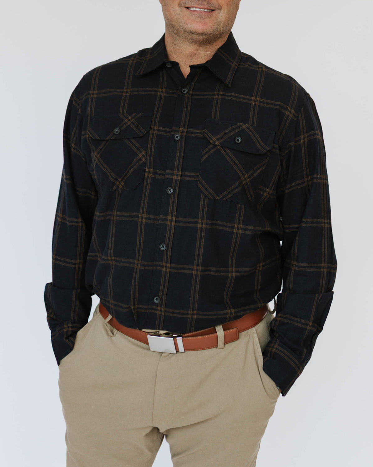 Navy Plaid Flannel