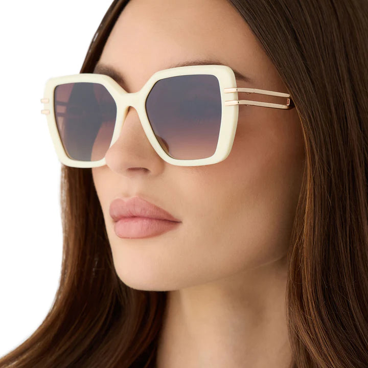 Dasha - Courtside Ivory Gold Brown Gradient