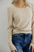 Long Sleeve Ribbed Tee