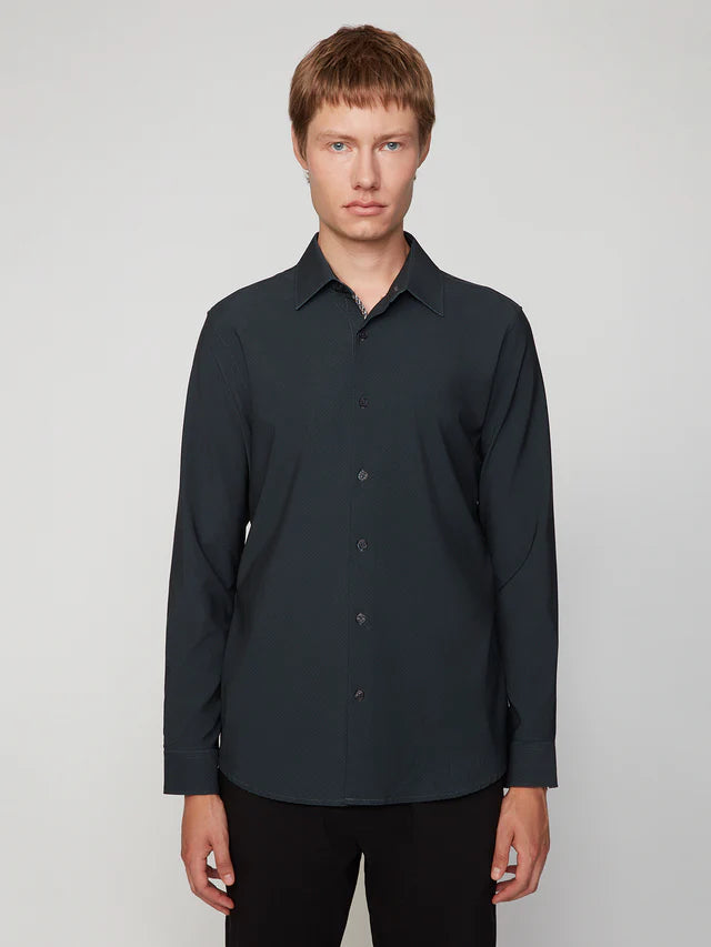 Long Sleeve 4 Way Stretch Twill Shirt