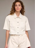 Ecru Cropped Shirt