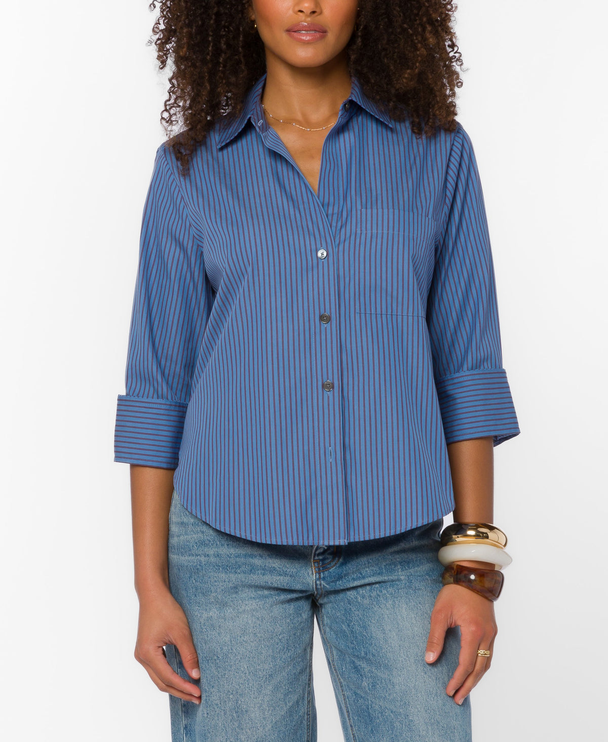 Peri/Plum Button Down