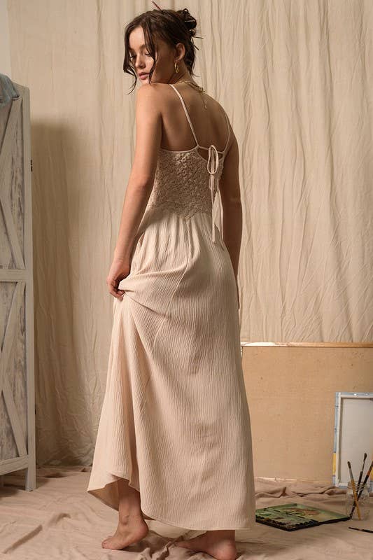 Textured Woven Maxi Dress