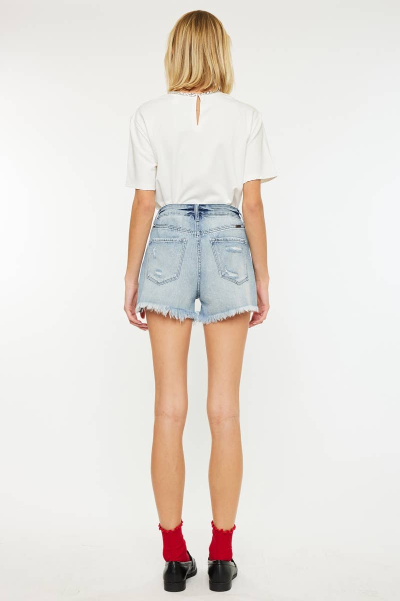 Comfort Waist High Rise Mom Shorts