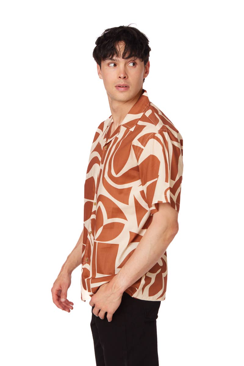 Mens Camp Collar Shirt