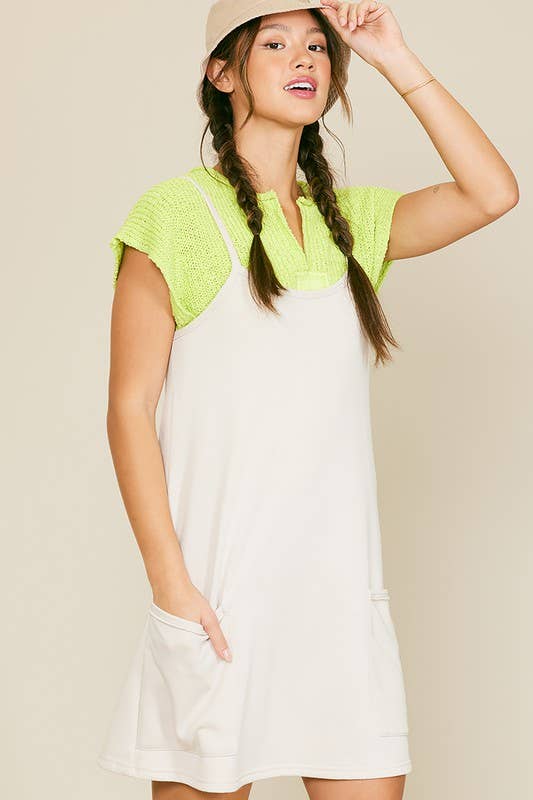 Cotton Terry Mini Dress